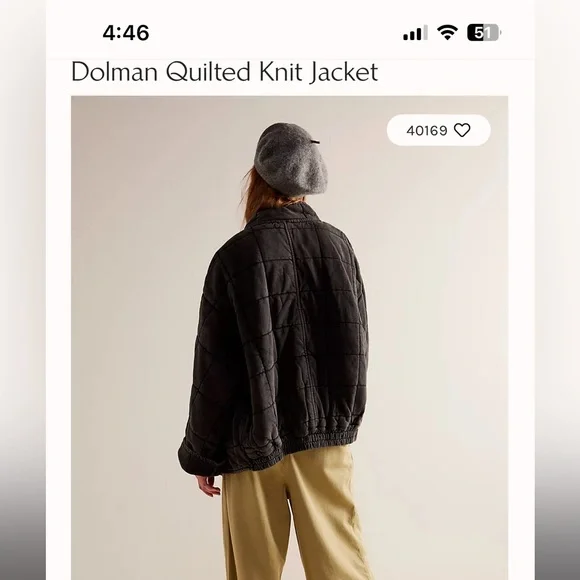 Free People Dolman Quilted Jacket - Picture 3 of 7